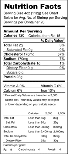 Farallon Nutritional Info Farallon Nutritional Info