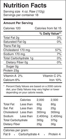 Red Sea Nutritional Info Red Sea Nutritional Info